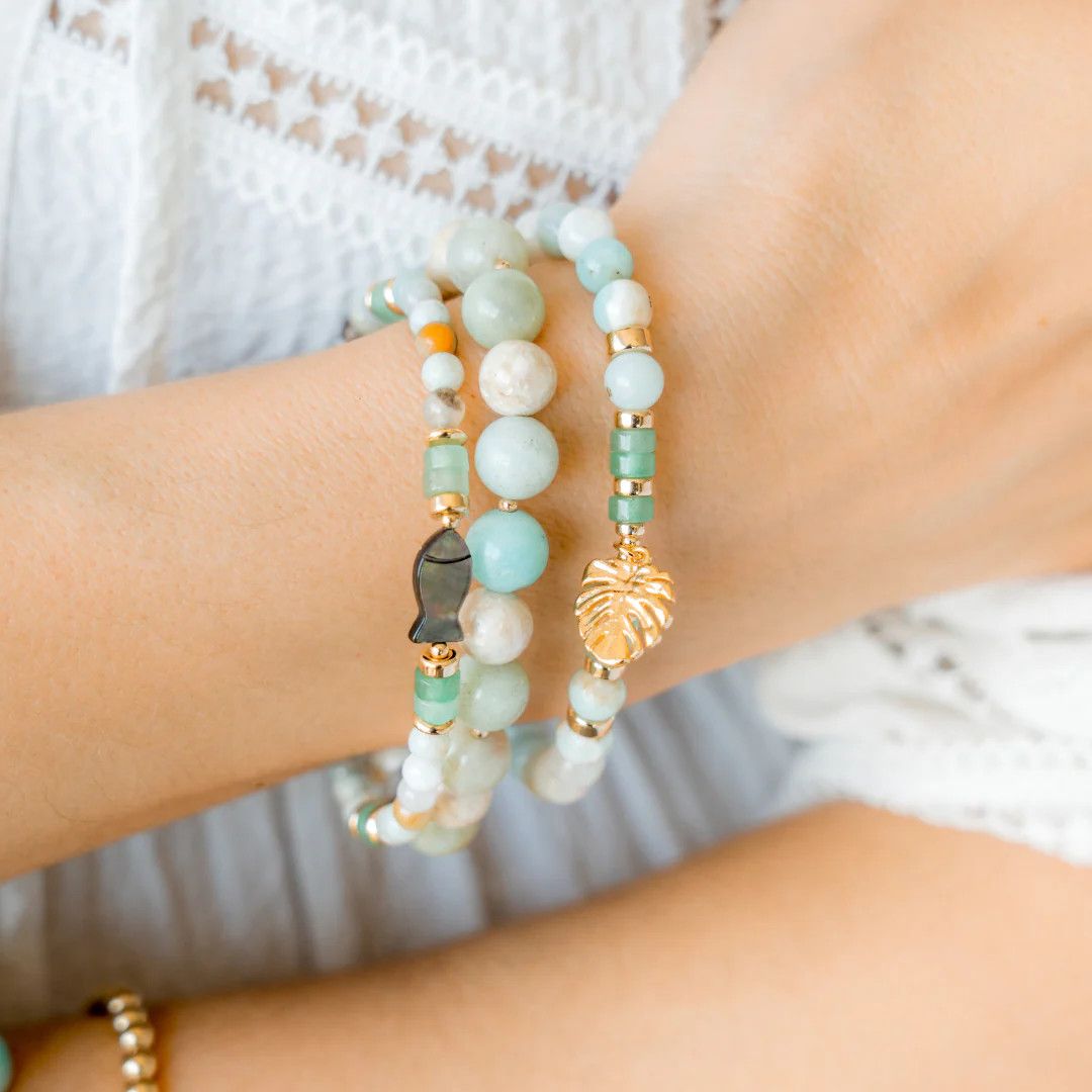 Beblue BBSURCANDY-STB Gold Be Candied Multicolour Bead Bracelet - Saint Barth