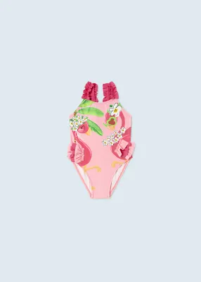 Mayoral 1786 Baby Girl’s Flamingo Swimsuit /FLAMINGO