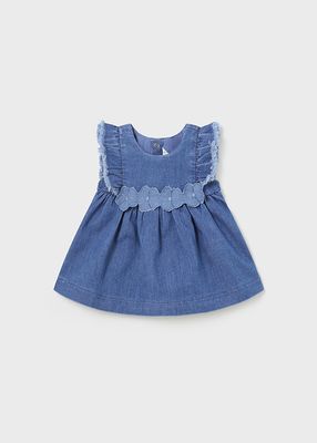 Mayoral 1809 Baby Girl's Ruffle Sleeve Denim Dress – Tejano