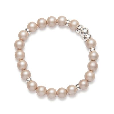 Beblue BBTIME-PCM Silver Be Timeless & Champagne Pearl Bracelet - Essentials