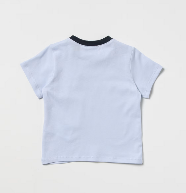 Hugo Boss J95330\771 Light Blue T-Shirt with bunny on plane