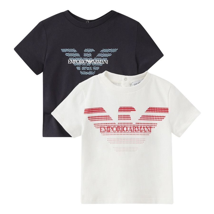 Armani 3RHDJ2 3J52Z Baby Boy's Short Sleeve Logo T-Shirt