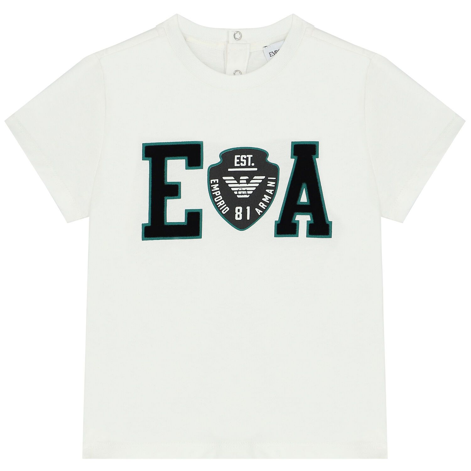 Armani 6LHDJ5 4J54Z Baby Boy’s Short Sleeve Logo T-Shirt