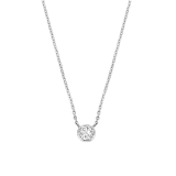 Ti Sento 3845ZI/42 Necklace Silver Zirconia Small Pendant