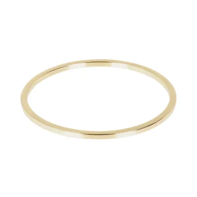 Bronzallure WSBZ01971Y.Y polished square tube slip on bangle bracelet