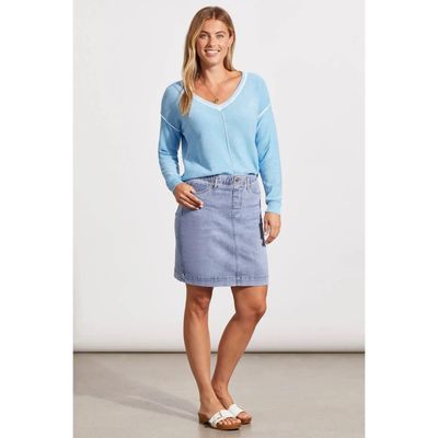 Tribal 5366O-2020-2697 Women's Pull On Denim Skort – Vistablue