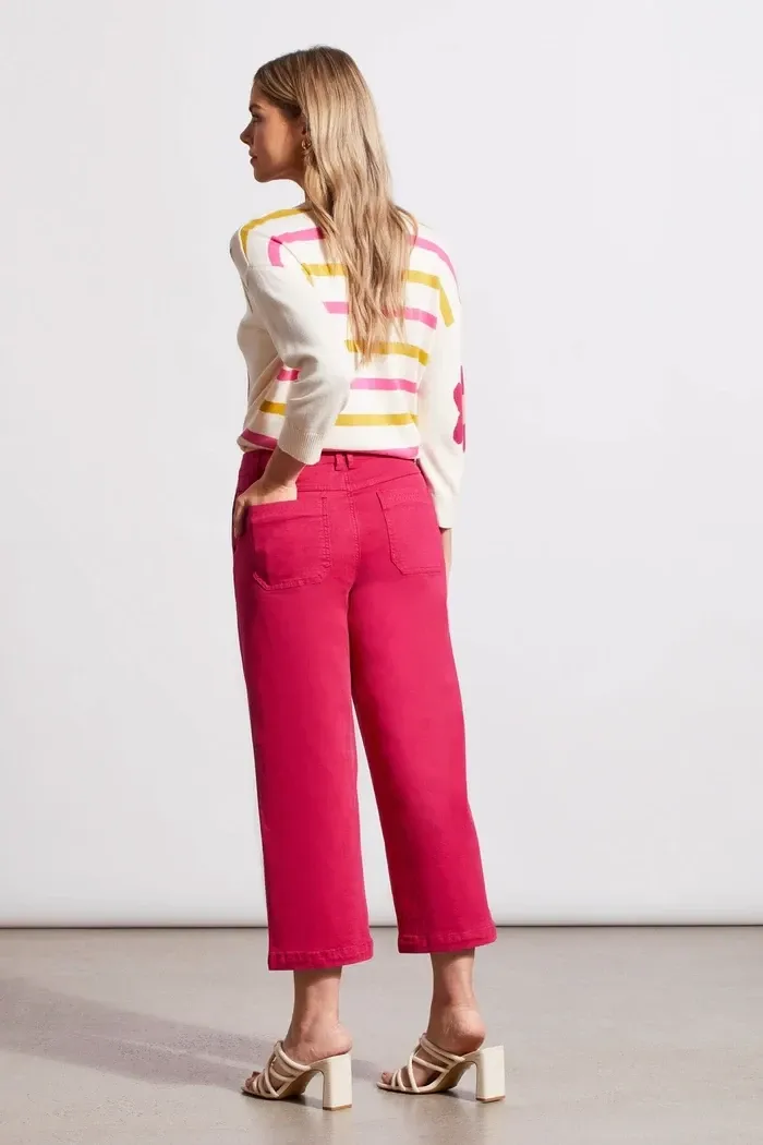 Tribal 5365O-2020W-2089 Women's Audrey Button Fly Wide Leg Pant – Daiquiri