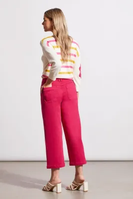 Tribal 5365O-2020W-2089 Women's Audrey Button Fly Wide Leg Pant/ DAIQUIRI