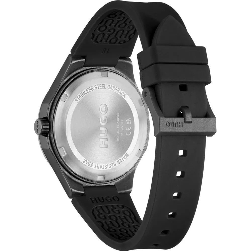 HUGO 1530343 Men's #Lit For Him Quartz Silicone Band Watch