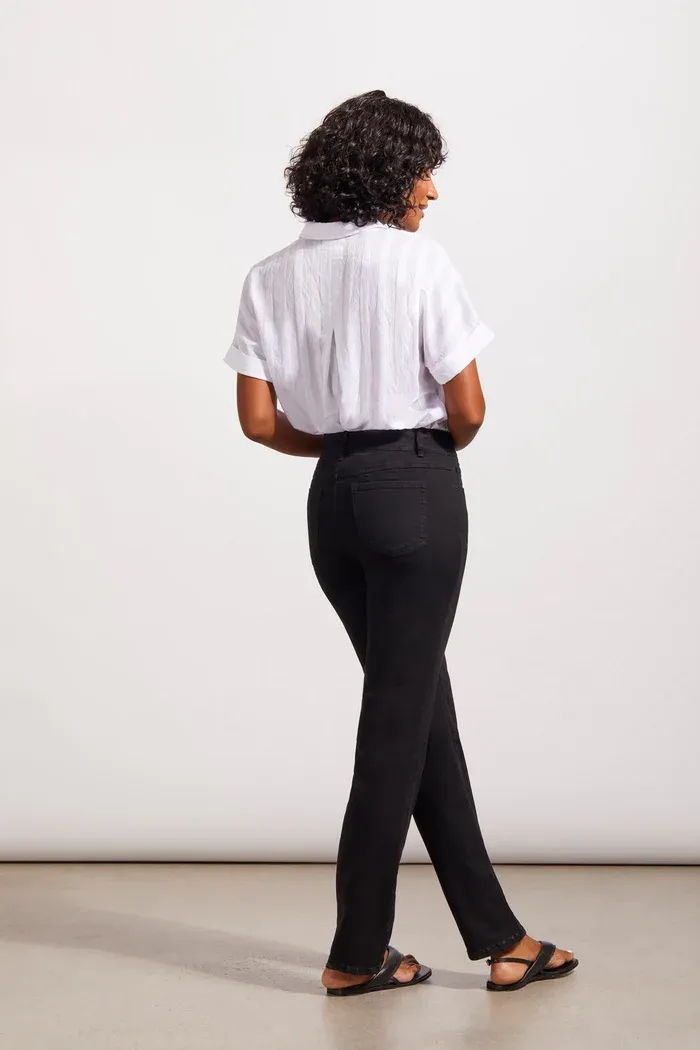 Tribal 7572O-5050-0002 Women's Sophia Curvy Straight 5PKT Jeans – Black