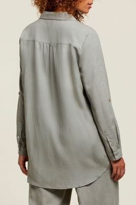 Tribal 1290O-4525-2399 Women's LS Tunic w/ Pockets/ BAY LEAF
