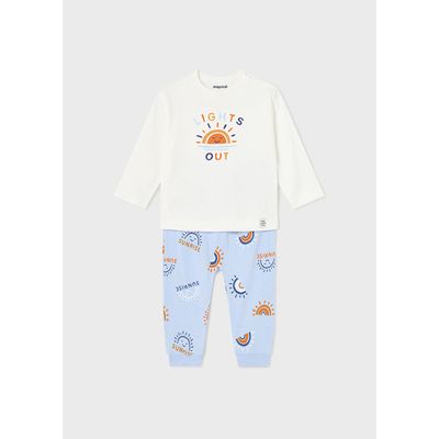 Mayoral 1787 Baby Boy's LS T-Shirt & Jogger PJ Set 2PC/