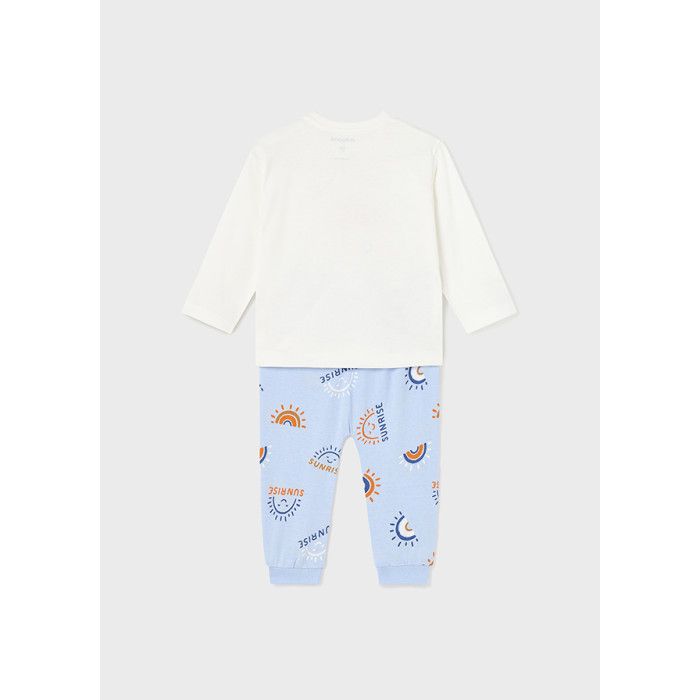 Mayoral 1787 Baby Boy's Long Sleeve T-Shirt & Jogger PJ Set 2PC