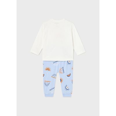 Mayoral 1787 Baby Boy's LS T-Shirt & Jogger PJ Set 2PC/