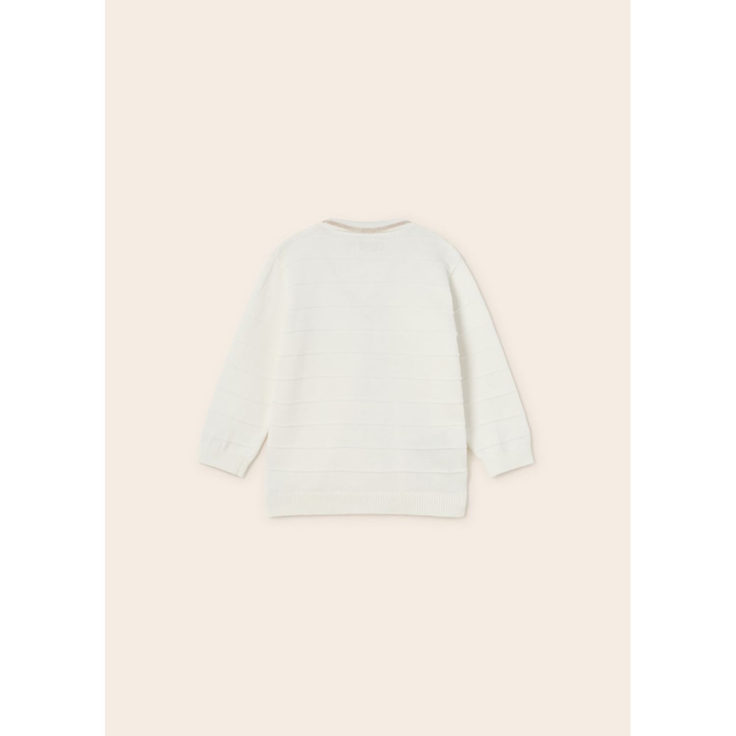 Mayoral 1374 Baby Boy’s White & Beige Cardigan