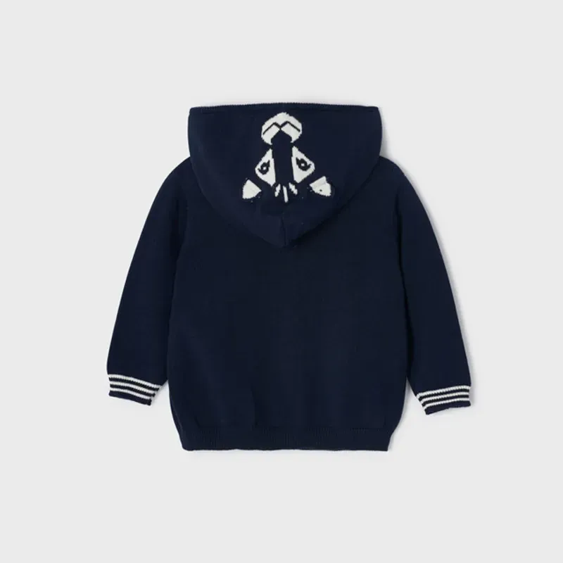 Mayoral 1356, Boys Navy Blue Zip-Up Coat