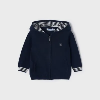 Mayoral 1356, Boys Navy Blue Zip-Up Coat