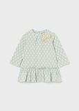 Mayoral 2908 Baby Girl's LS Flower Knit Dress/ JADE