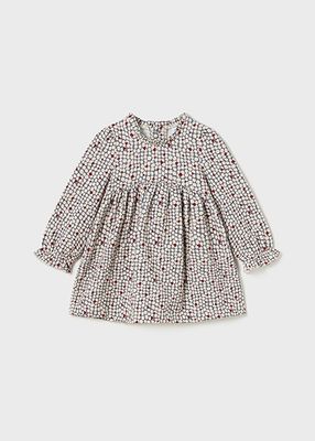 Mayoral 2926 Baby Girl's Long Sleeve Heart Knit Dress – Tomate