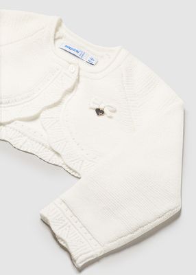 Mayoral 308 Baby Girl's LS Basic Knit Bolero/ MAZAPAN