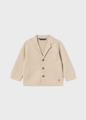 Mayoral 2464 Baby Boy's Long Sleeve Knit Jacket – Beige Vig