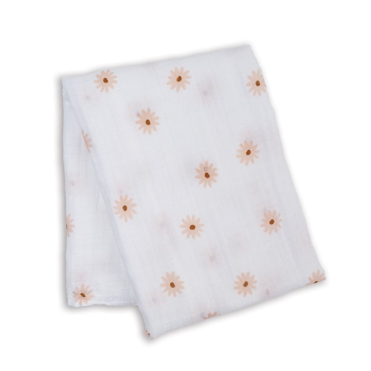 Lulujo LJ476 Baby Girl's Classic Muslin Swaddle Blanket 40"x40" – Daisies
