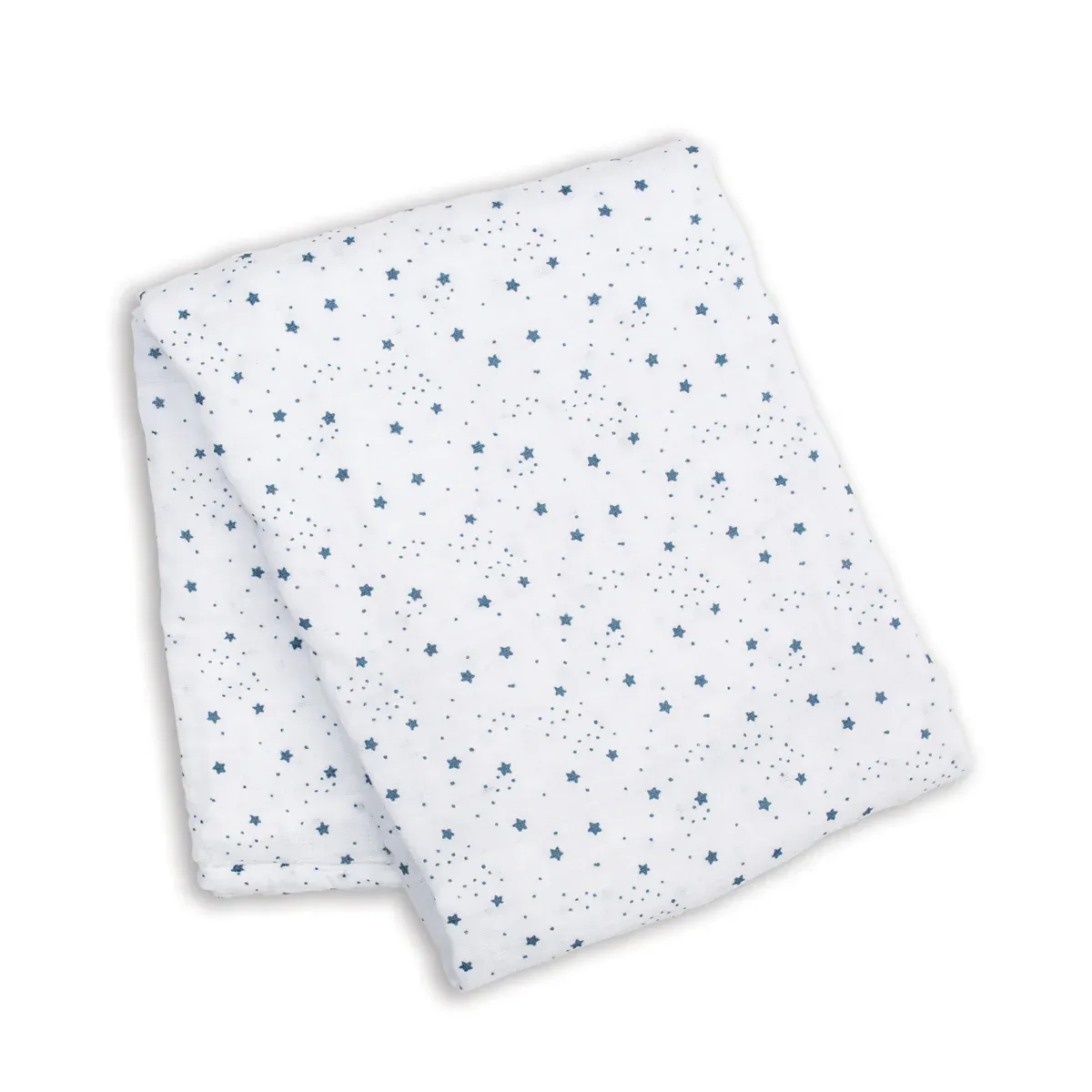 Lulujo LJ481 Baby Boy's Classic Muslin Swaddle Blanket 40"x40" – Star