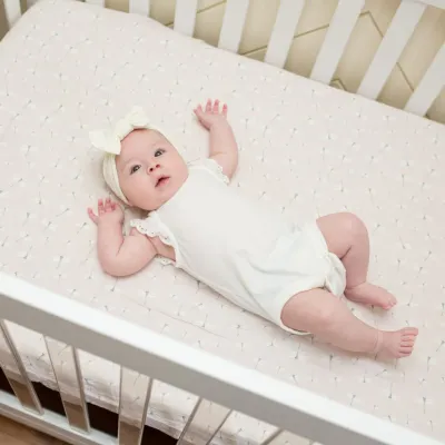 Lulujo LJ712 Baby Girl's Muslin Crib Sheet 52"x28"/ DRAGONFLY