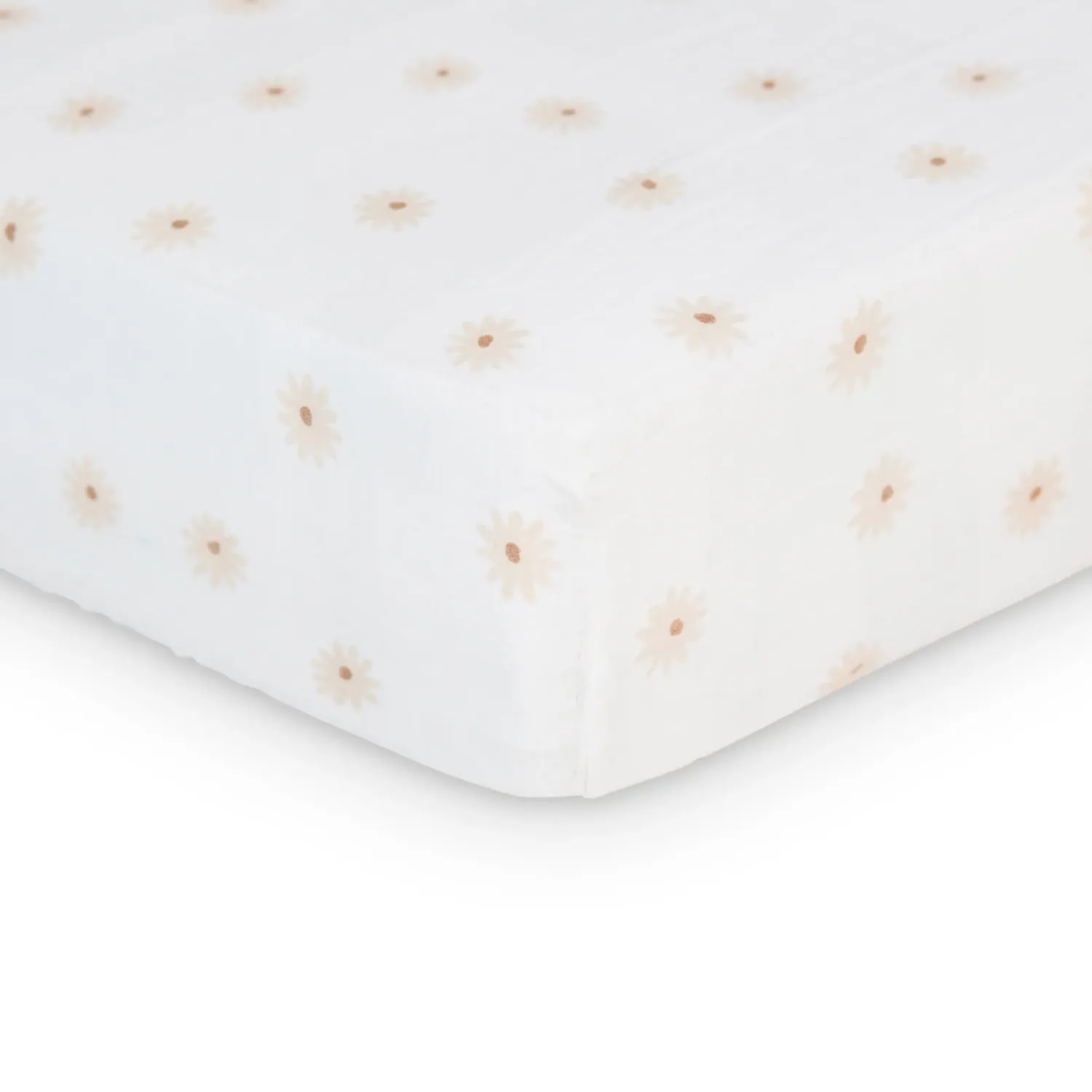 Lulujo LJ717 Baby Girl's Muslin Crib Sheet 52"x28" – Daisies