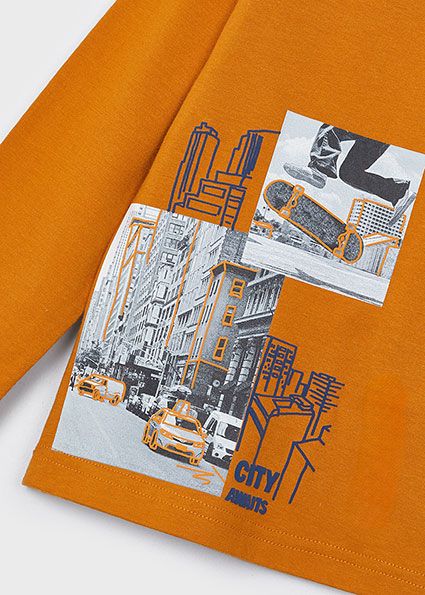 Mayoral 4048 Boy's Long Sleeve "City Awaits" T-Shirt – Carrot