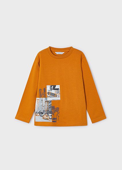 Mayoral 4048 Boy's Long Sleeve "City Awaits" T-Shirt – Carrot
