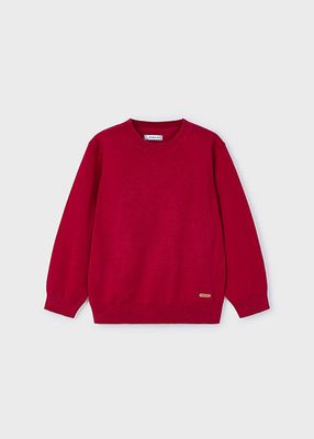 Mayoral 323 Boy's Long Sleeve CN Basic Cotton Knit Sweater – Marte
