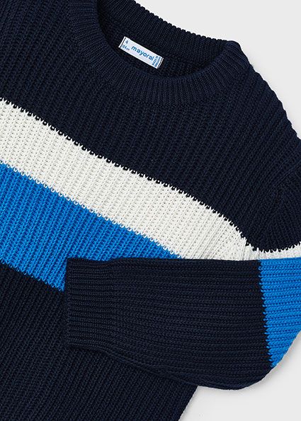 Mayoral 4335 Boy's Long Sleeve Knit Sweater – Ceruleo