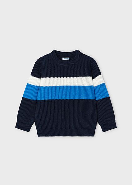 Mayoral 4335 Boy's Long Sleeve Knit Sweater – Ceruleo