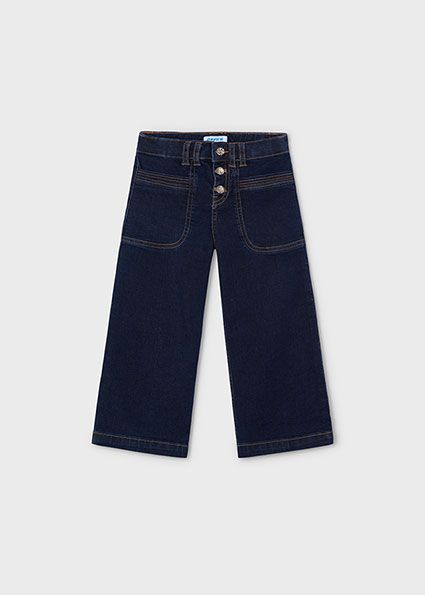 Mayoral 4547 Girl's Wide Leg Jeans – Oscuro