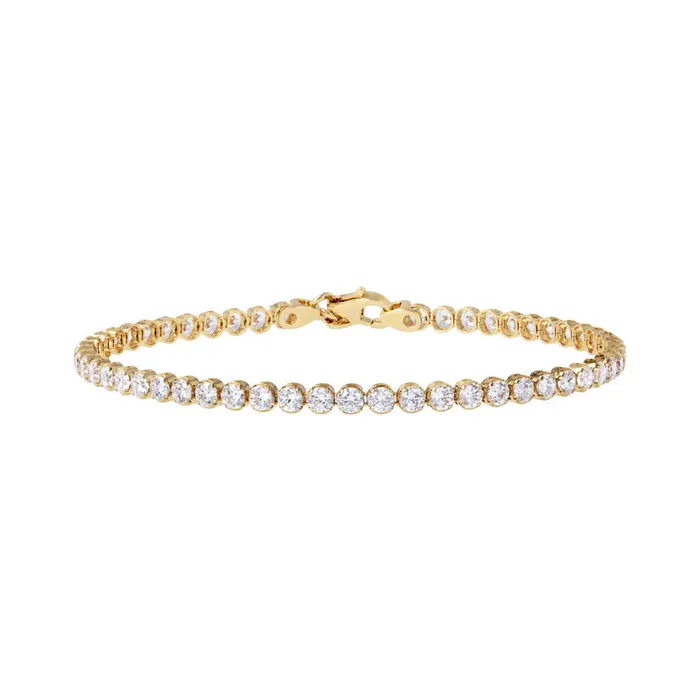 Bronzallure WSBZ00576Y.SH.WY Yellow Gold Tennis Bracelet