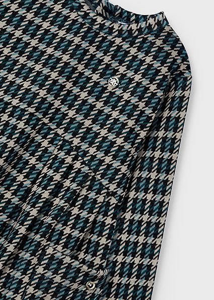 Mayoral 4928 Girl's Long Sleeve Knit Jacquard Dress – Botella