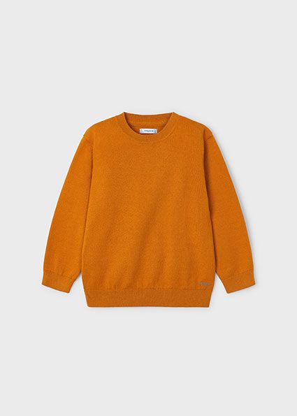 Mayoral 323 Boy's Long Sleeve CN Basic Cotton Knit Sweater – Carrot 8