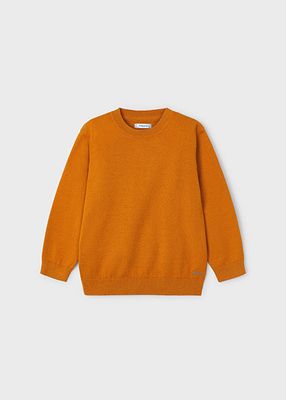Mayoral 323 Boy's LS CN Basic Cotton Knit Sweater/ CARROT 8