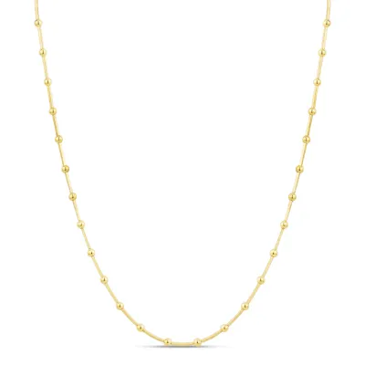 Miss Mimi 04-406568-02/00/18 Women's Gold Plated Bead 18" + EXT/3 Necklace