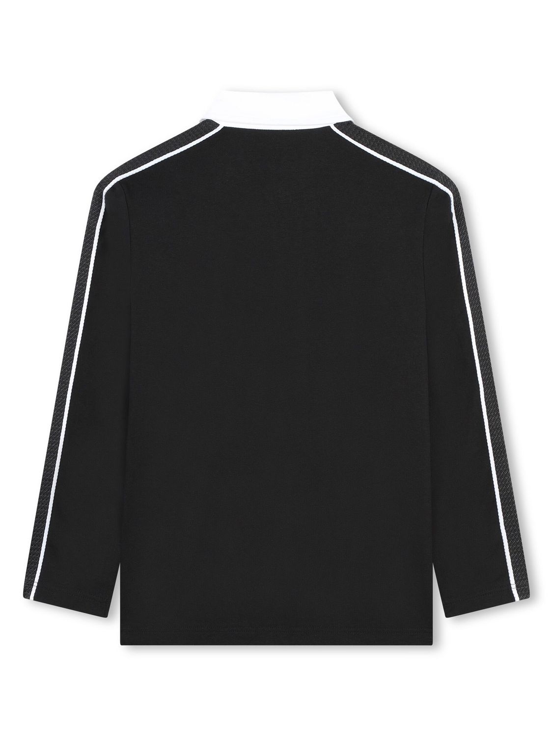 Boss J51168 Boy's Mini Me Long Sleeve White Collar Polo