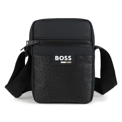 Boss J51583 Boy's Mini Me ''B'' Monogram Bag – Black