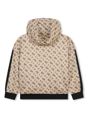 Boss J51106 Boy's Zip Up Hoodie Full "B" Monogram/