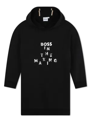 Boss J51105 Girl's "Boss In The Making" Hoodie Dress/