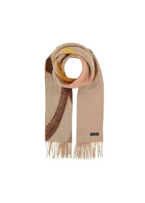 FRAAS 620003 Women’s OS Ribbons Cashmink Scarf – Soft Beige