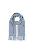 FRAAS 623532 Women’s OS Needle Punch Grid Wrap Scarf/ CASHMERE BLUE