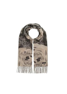 FRAAS 625355 Women’s OS Romantic Roses Cashmink Scarf – Chinchilla