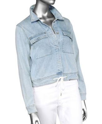 Tribal 7805O-291-2967 Denim Crop Jacket/ HAPPY BLUE