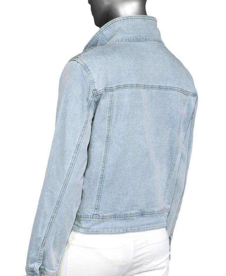 Tribal 7805O-291-2967 Denim Crop Jacket – Happy Blue