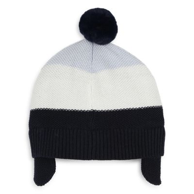 BOSS J51540 Baby Boy's Knit Beanie Hat/ BLUE